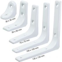 Regalwinkel in weiss 75 x 75 mm