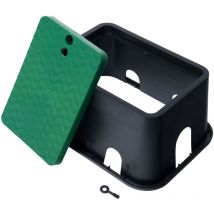 Regard de Visite Rectangulaire Jardibric 420 x 320 x 200mm pour 1 à 2 électrovannes en Polypropylène