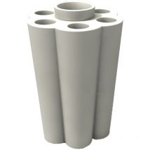 Regenschirmständer rund mit Wasserauffangschale modern weiss mod. Lulet