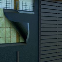 BWK - Regenschutz difflex thermo fassade 160sk rlx50x1.5 klarbahn 50mm hpv