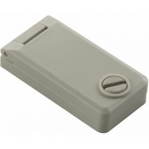 Regenschutzrosette für Halbzylinder, 69 x 33,5 x 15 mm, Kunststoff grau