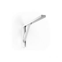 Supporto base reggi mensola rinforzata staffa reggimensola bianca 40 cm