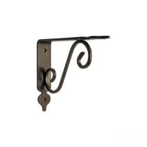 Reggimensola toscania bolis acciaio verniciato nero/rame mm 330x280 (2 pezzi) Bolis