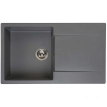 Reginox - Amsterdam 10 Küchenspüle mit Abtropffläche grau metallic