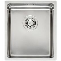 Houston 34X40 Square UnderMount Single Bowl Stainless Steel Kitchen Sink - Stainless Steel - Reginox