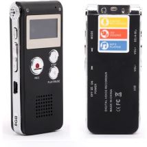Trade Shop Traesio - Trade Shop - Professioneller digitaler Sprachrekorder, 8 gb, LCD-Bildschirm, MP3-Funktion, Q-LY77 -