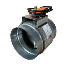 Baillindustrie - Registre motorisé avec servomoteur extra-plat 24 ou 230V - Registre motorisé ø 160 mm - Avec servomoteur extra-plat 230 Volts, tout