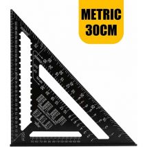 Regla angular profesional para carpintería, transportador de ángulos, herramienta de medición de aleación, de alta precisión, para carpinteros, 30 cm