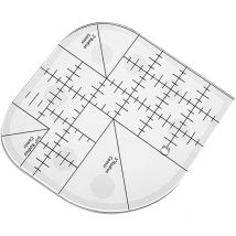 Règle d'angle incurvée pour courtepointe, patchwork de couture Modèles de couture à bords ronds, outils de patchwork pour fournitures de couture,