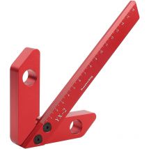 Règle de charpentier à angle droit, outil de mesure pour menuiserie ronde