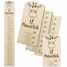 Règle de hauteur en bois pour enfants Règle pour mesurer la hauteur avec NOM.