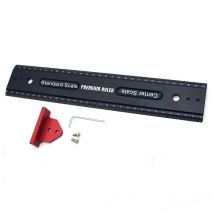 Règle de mesure multifonctionnelle carrée en alliage d'aluminium 900 mm Règle de marquage Échelle droite Règle à double usage Limiteur de position