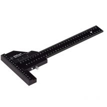 Ahlsen - Règle de Travail Du Bois t Règle en alliage D'aluminium Bois Scriber Mesure Règle de Traçage Portable