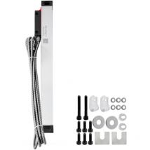 Règle linéaire de tour Mophorn 300 mm, échelle de précision en verre avec précision de 0,0002', corps en aluminium, pour perceuse, meulage,