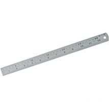 Réglet en inox 300 mm Silverline MT66