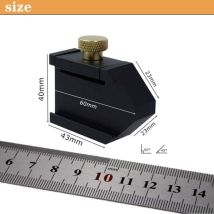 Reglet Metallique 30cm,Règle en Acier Inoxydable,Bloc de Positionnement Règle Parallèle,45 Degrés et 90 Degrés Dessin au Trait Outils de Menuiser