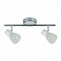 Fab 141992001 Cholo Strip 2xe14 Blanc / Chrome 16x36,5x10 Cm