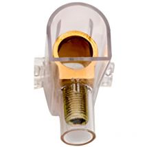 Tekox - Regleta ciega transparente de 1 polo de 25 mm² (500V 101A) color transparente