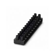 Regleta negra de conexiones para cables eléctricos 6mm