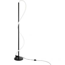 Barcelona Led - Lámpara De Pie Moderna Neón Ondulante 'Corda' - 360o - Regulable - Negro
