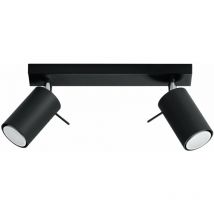 Sollux - SL.0092 Lámpara de Techo ring 2 Negro - ref: SL.0092