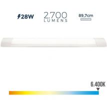 Regleta electronica led 28w 6400k luz fria 2700lm 8x89,7x3,1cm edm