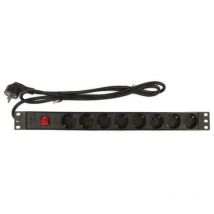 Fonestar - Regleta Rack 8 Enchufes Schuko Para 19in 1U