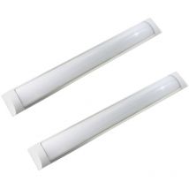 x2 Regletas Slim de 600 mm 18W 3000K