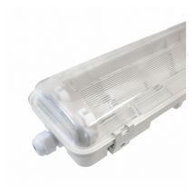 Delitech - Réglette/Boitier étanche pour Tube T8 led - Double- 1285mm - IP65 - 120° - nova