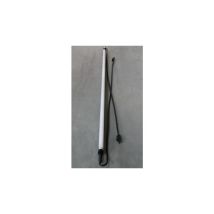 Pro.tec - Reglette fluo 1x36W déco noire 1.20m avec tube T8 4000K ballast 230V connecteurs étanche 3P IP20 avec protection protec reglift