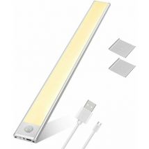 Dazzler - Lampe d'armoire de cuisine led rechargeable par usb, 2500 mAh, intensité variable 40 cm [Classe énergétique a+++]