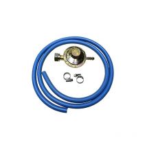 Regolatore Bassa Pressione fornelli cucine barbecue gas + 2 mt Tubo gpl + 2 Fascette