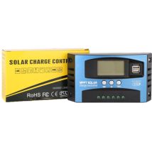 Regolatore Di Carica Solare 100a, Regolatore Pannello Solare Usb 12v 24v, Regolatore Batteria Intelligente Con Display Lcd (100a)