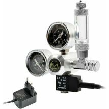 Readcly - Regolatore Di Co2 Per Acquario Con Adattatore 12v, Riduttore Di Pressione Per Acquario, Doppio Manometro Con Contabolle E Valvola Di Ritegno