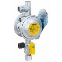 Regolatore fissaggio parete 30Mbar 1,5kg/h dm. 8mm