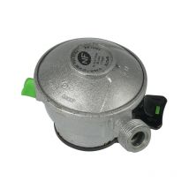 Gazinox - Regulador de gas butano 5 de acero inoxidable, Al.6,5 cm