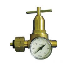 Regulador de presión propano con manómetro 0.5-6bar 18 kg / hW 21.8x1 / 14 inch lh Kayser