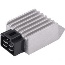 Sjqka - Regulador de voltaje de 12 v y 4 pines con enchufe macho para ciclomotor atv GY6