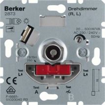 Berker - Conmutador regulador apagado suave 20-500W/20-500VA 2873