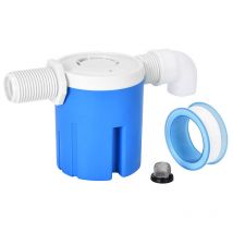 Régulateur de niveau de piscine,Robinet à flotteur automatique pour niveau d'eau - Entrée latérale intégrée et intégrée - Régulateur de valve