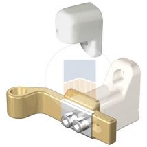 Portac - Régulateur de pente renforcé à visser avec fixation en applique pour pente de 12 à 17%. Blanc Ral 9016