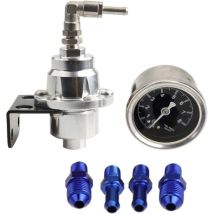 Ugreat - Régulateur de pression de carburant réglable Booster de carburant type universel avec régulateur de pression de compteur