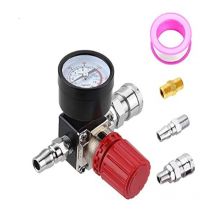 Lucky-88 - Regulateur De Pression De Compresseur D'Air, Manometre D'Air, Pour Outils Pneumatiques