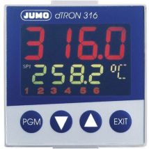 Régulateur de température pid Jumo dTRON 316 703041/181-400-23/000 Pt100, Pt500, Pt1000, KTY11-6, l, j, u, t, k, e, n, s, r, b, c, d -200 à +2400