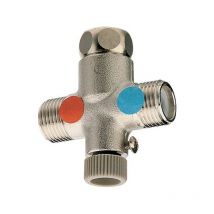 Sapho Accessoires - Régulateur de température soupapes de support 1/2', chrome AT95051