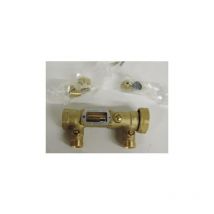 Régulateur limiteur de débit réglable avec robinet pour groupe retour solaire EMAT 5001-30