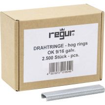 Regur 60724 Drahtringe 2500 St. Abmessungen (L x B) 16 mm x 8 mm