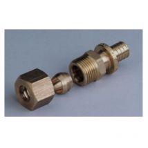 Rehau 138653-002 - connection straight to crimp 12x1.1 à bicone Copper 8/10