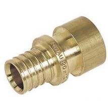 Rehau - 233744-001 - connection to welding 20-20/22 brass - gold