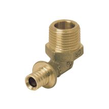 242073-001 - Coude 90° fileté M'le 12x1.1-R3/8 en laiton - Rehau